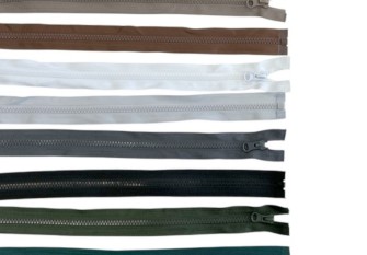 Plastikinių užtrauktukų rinkinys 40cm 10vnt
