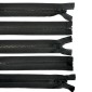 Plastikinių užtrauktukų rinkinys 40cm 10vnt
