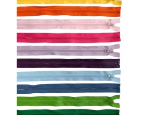 Plastikinių užtrauktukų rinkinys 40cm 10vnt