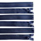 Set of plastic zippers, 55 cm, 10 pieces