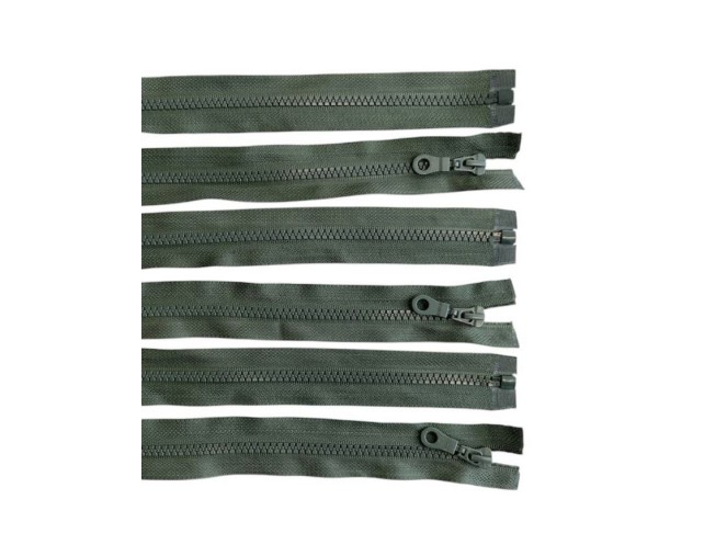 Set of plastic zippers, 55 cm, 10 pieces
