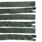 Set of plastic zippers, 55 cm, 10 pieces
