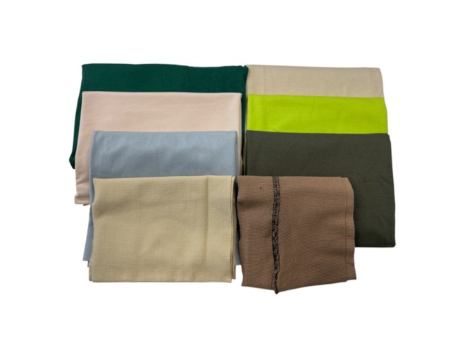 Set No. 39 of Remnants of Thin and RIB Knit Fabrics