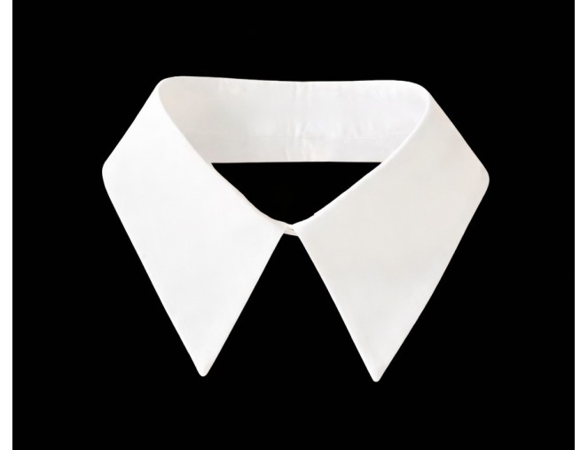 Sew-on collar White