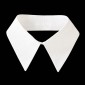 Sew-on collar White