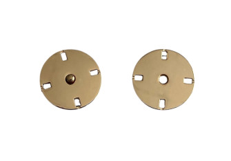 Sew-on metal press stud 25mm Gold