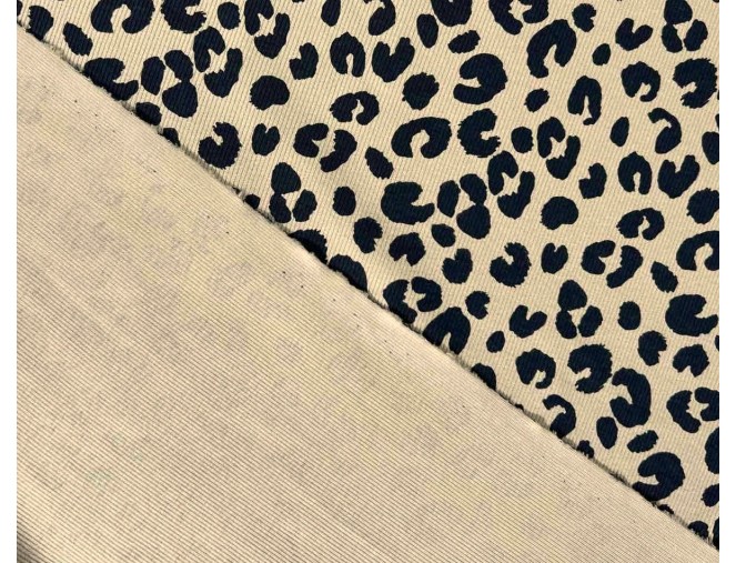 RIB Knitwear with Leopard Prints internetu