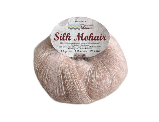 Silk mohair 886 Powder pink