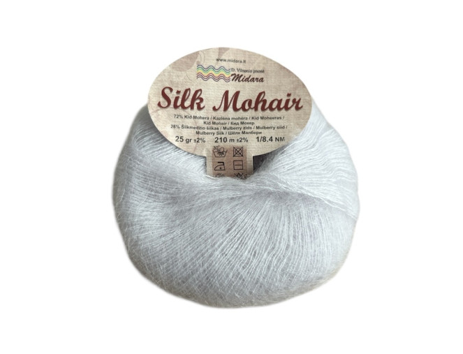 Silk mohair 905 Light gray