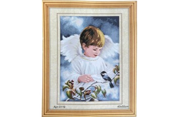 Siuvinėjimo paveikslas su siūlais 40x50cm Angelas
