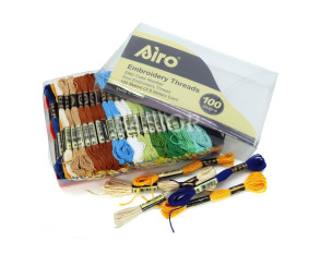 Siuvinėjimo siūlų rinkinys (100vnt)