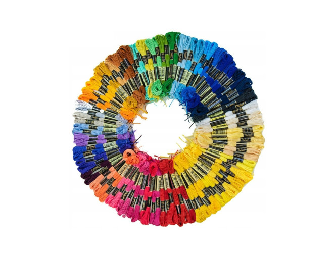 Siuvinėjimo siūlų rinkinys (100vnt) pigiau