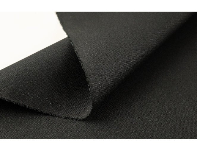 Thick cotton canvas Black | 260 g/m²