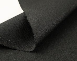 Thick cotton canvas Black | 260 g/m²