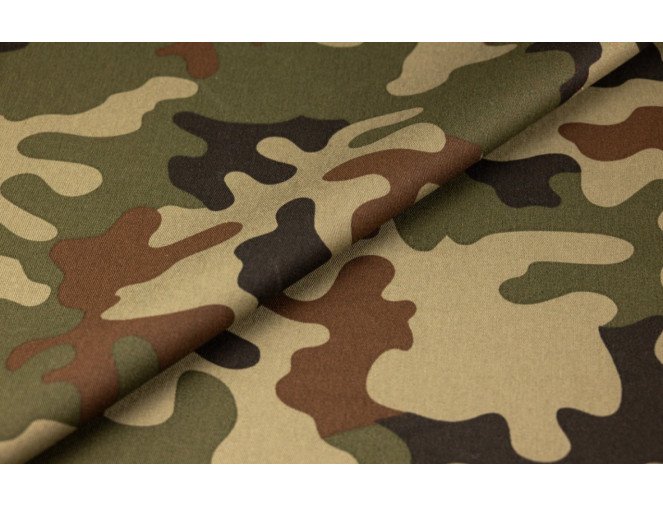 Thick cotton canvas camouflage | 250 g/m²