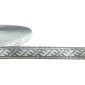 National Ribbon, 12 mm, Gray and White