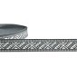 National Ribbon, 15 mm, Gray and White