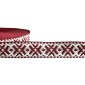 National Ribbon, 20 mm, Burgundy and White