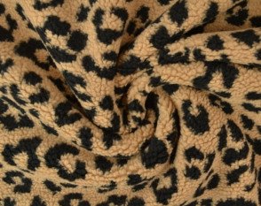Teddy fabric Leopard print Teddy fabric Leopard print