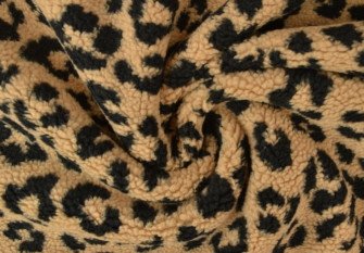 Teddy fabric Leopard print