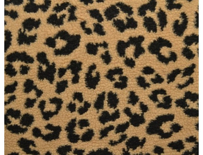 Teddy fabric Leopard print pigiau