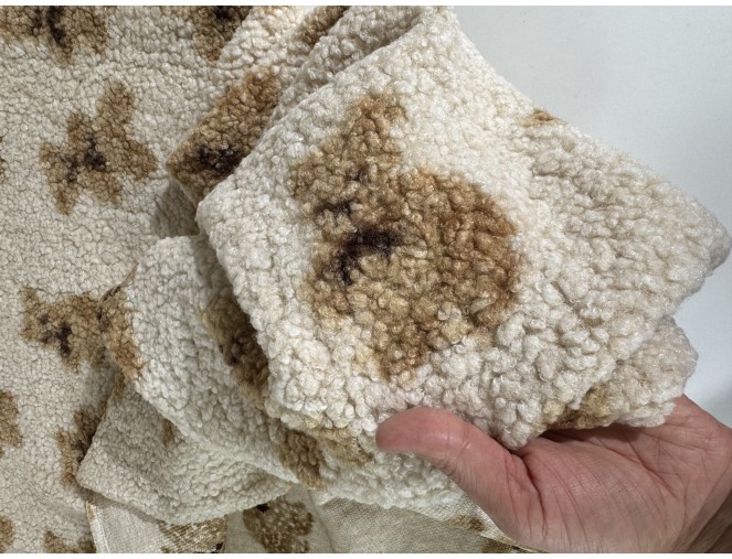 Teddy fabric, "Little Bears," cream-colored, 320 g/sq. m. pristatymas per 1-4 d.d.
