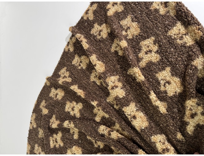 Teddy fabric, Brown Bears, 320 g/sq. m. pigiau