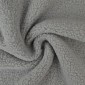 Teddy fabric, light gray, 350 g/sq. m.