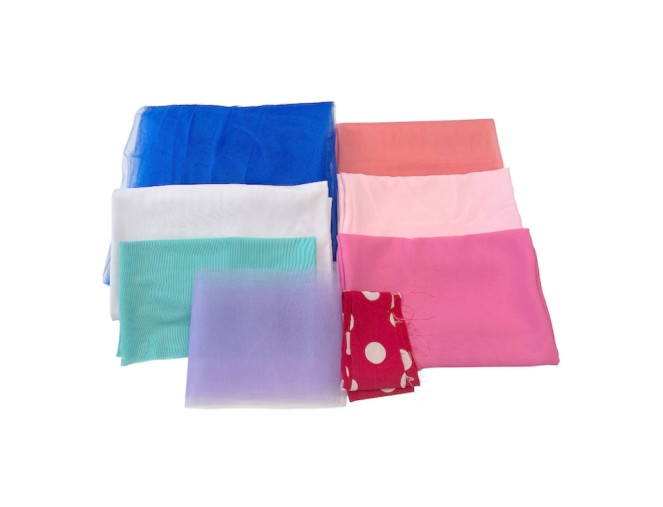 Set of Tulle and Chiffon Scraps No. 94