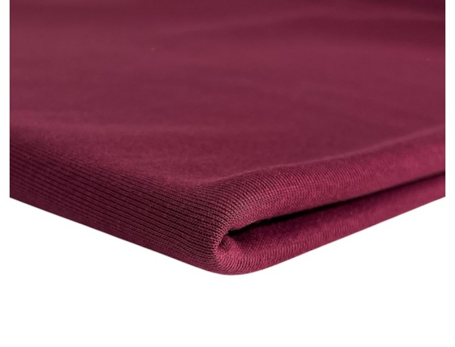 Three-thread looped knit fabric, Burgundy