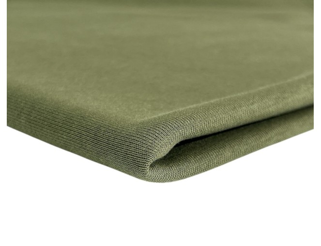Three-thread looped knit fabric, Khaki