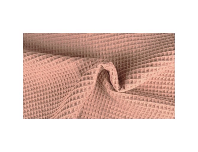 Waffle fabric Ash pink