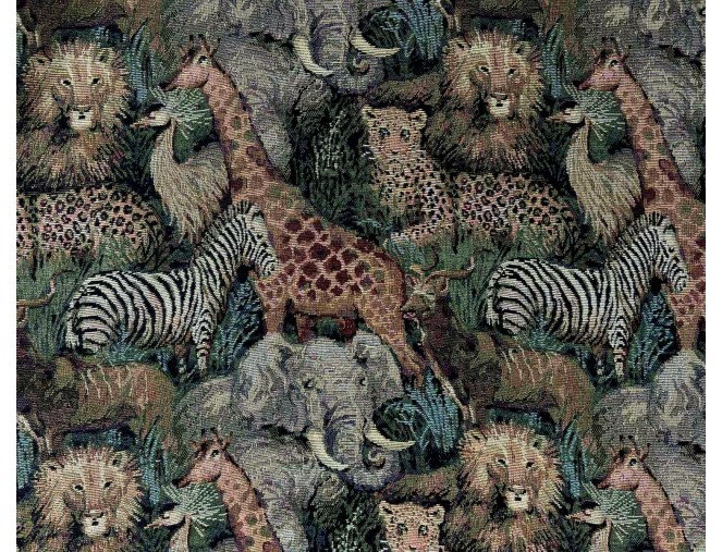 Jacquard Tapestry: Safari Animals internetu