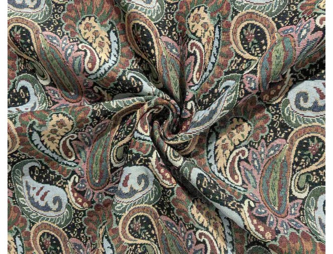 Jacquard Tapestry with Turkish Cucumber Patterns